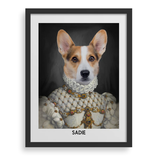 The Proper Lady Custom Pet Portrait